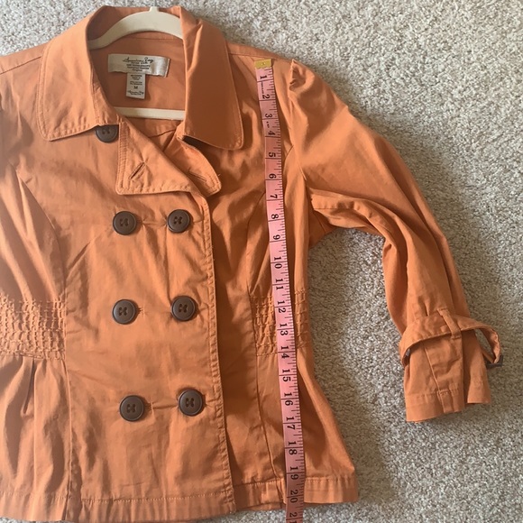 American rag light weight jacket/blazer. Orange size medium - Picture 9 of 10